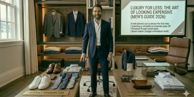 budget style hacks look expensive demonstrated by well-dressed professional man